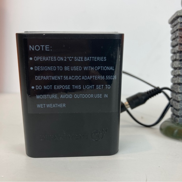 Dept 56 Halloween SPOOKY WROUGHT IRON GATE #4047599 Village Lighted Fence - Picture 10 of 10